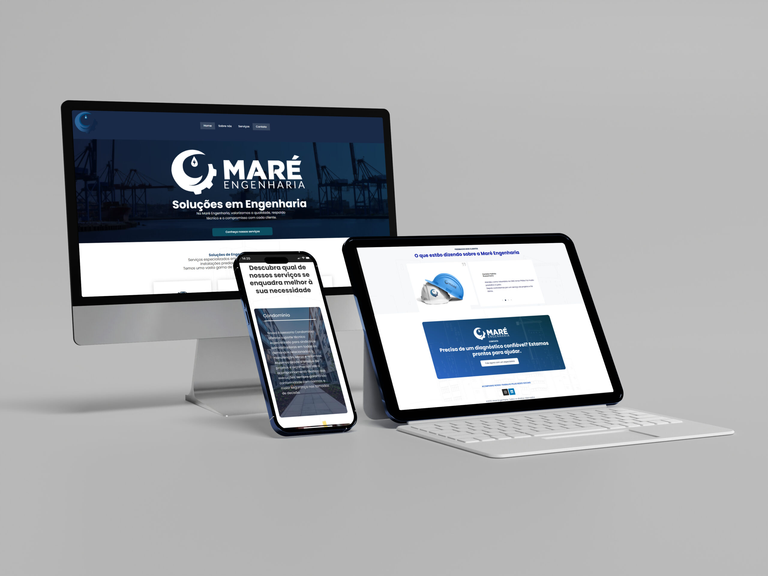 Website Maré Engenharia 